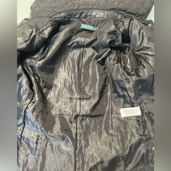Lauren Ralph Lauren Diamond-Quilted Black Jacket Coat Size SM - Picture 13 of 13